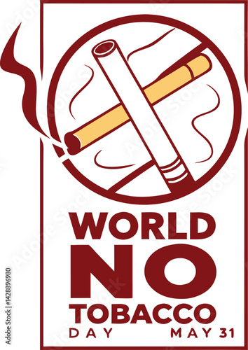 World No Tobacco Day logo white background