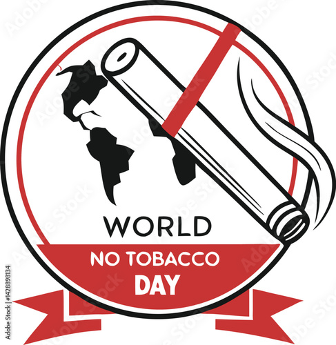 World No Tobacco Day logo white background