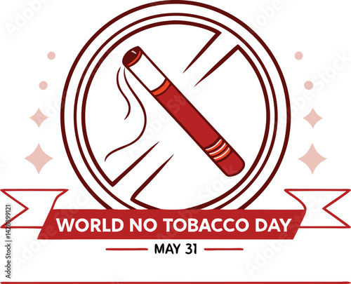 World No Tobacco Day logo white background