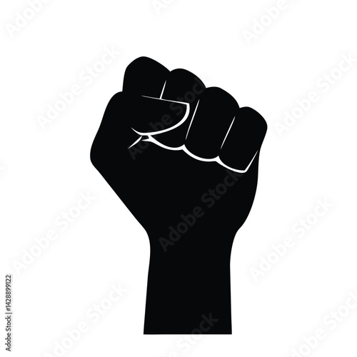 Raised Fist Vector Illustration