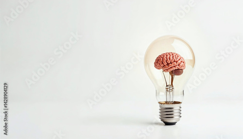 light bulb on a white background