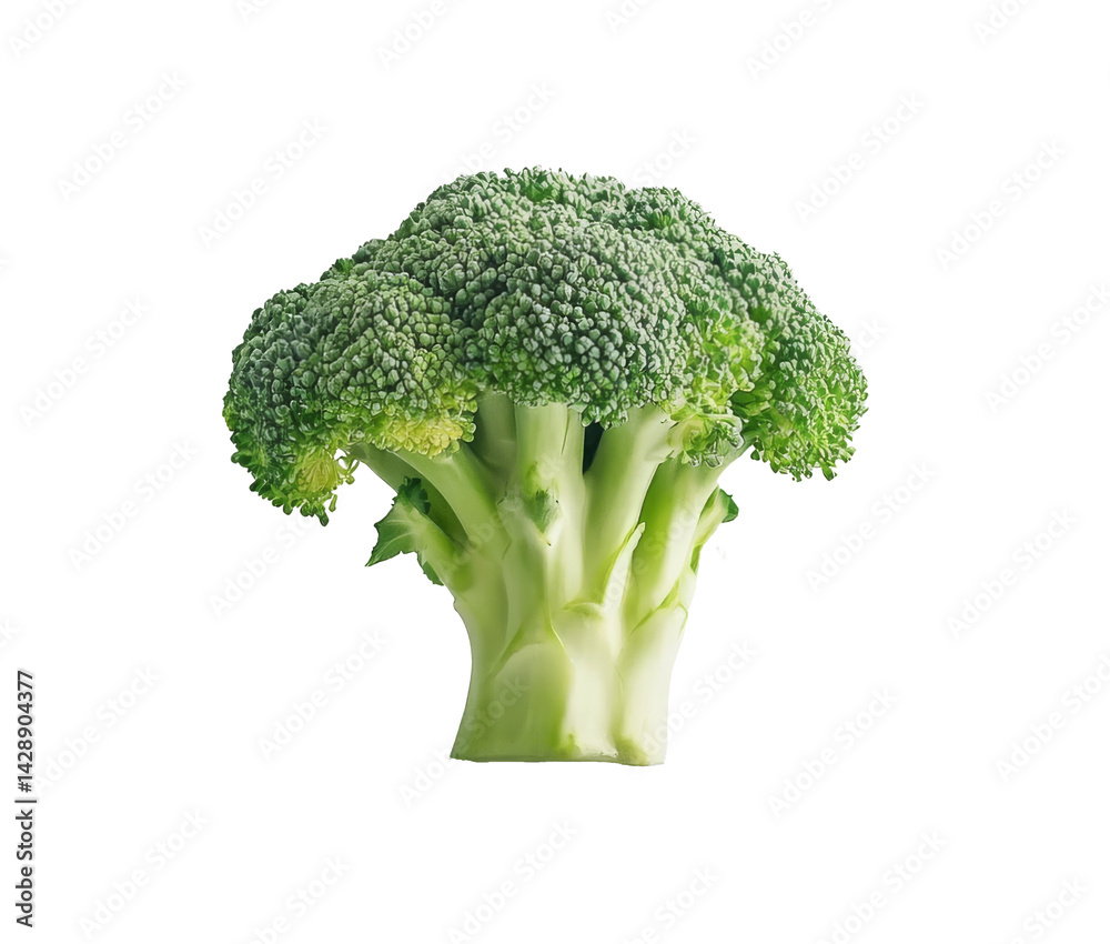 Some broccoli. Transparent bottom Some broccoli. Transparent bottom