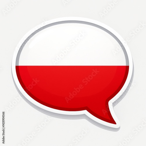 Free Download Polish flag Speech Bubble - GFXLoad