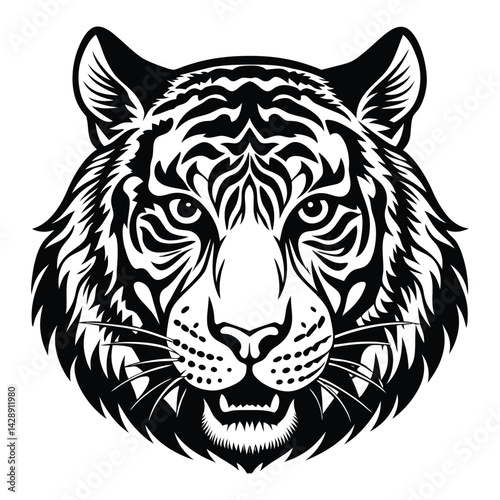 tiger head vector