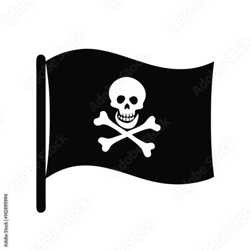 Pirate Flag Vector Illustration