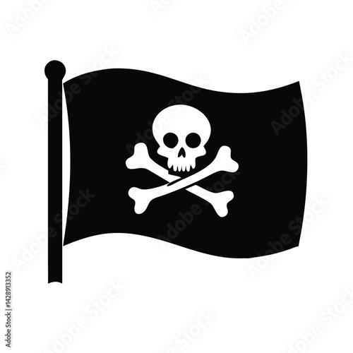 Pirate Flag Vector Illustration