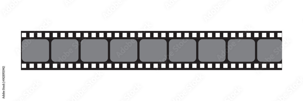 Film Strip vector illustration on white background. Film strip line icon simple design. Video tape photo film strip frame vector for apps, website Film Strip vector illustration on white background. Film strip line icon simple design. Video tape photo film strip frame vector for apps, website