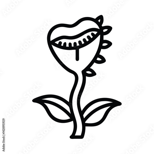 Venus Flytrap Vector Illustration