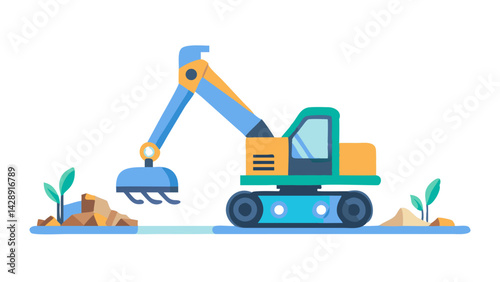 excavator, icon