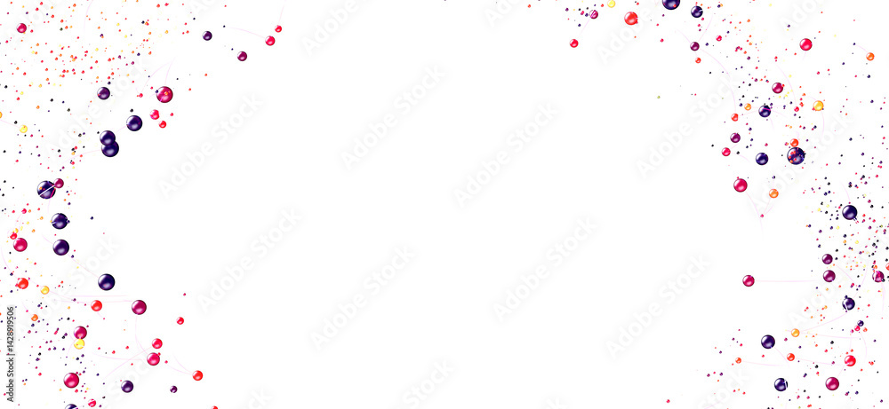 Abstract background with colorful dots and lines. Perfect for presentations or websites.
