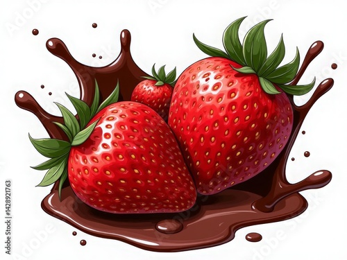 strawberry in chocolate