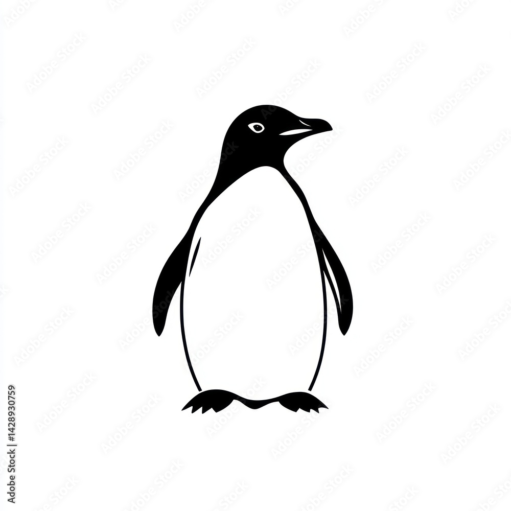 Fototapeta premium Penguin Silhouette