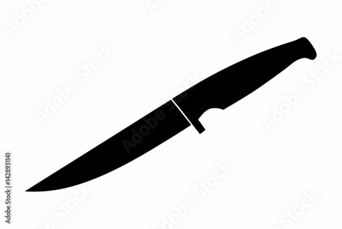 Art Knife Silhouette Vector Illustration