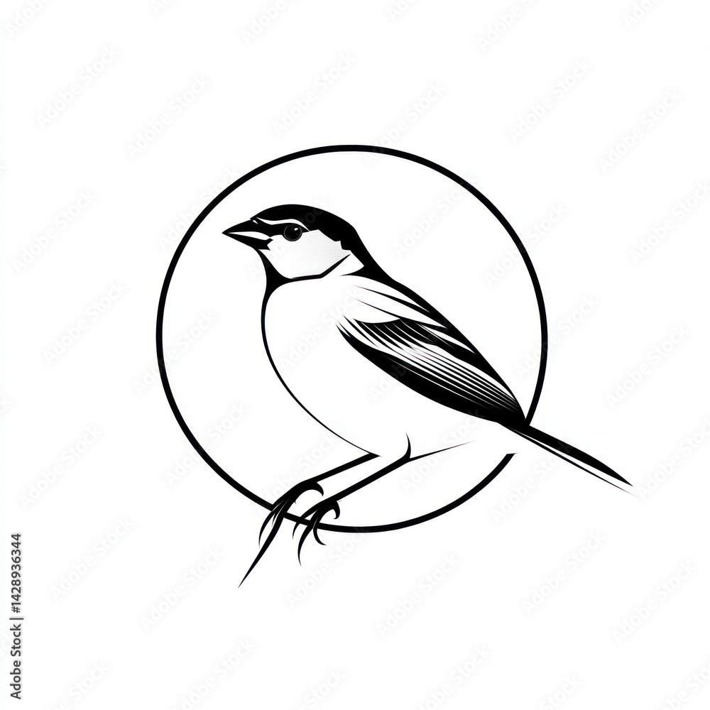 Obraz premium Bird in Circle