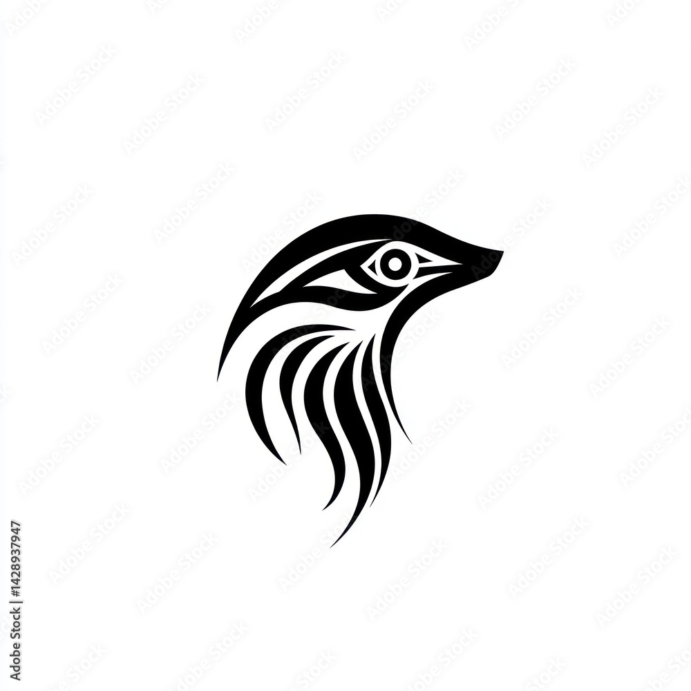Fototapeta premium Tribal Bird Head