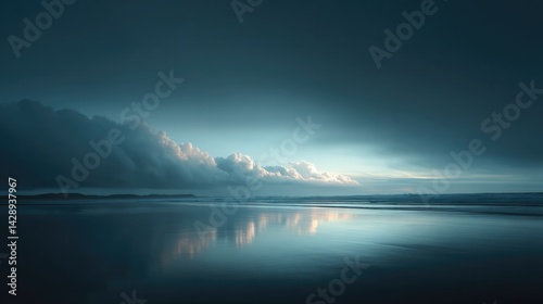 remembering d-day courageous history with minimalistic normandy beach landscape photo capturing solemn ambience and