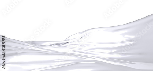 Close-up of a white fabric ...
