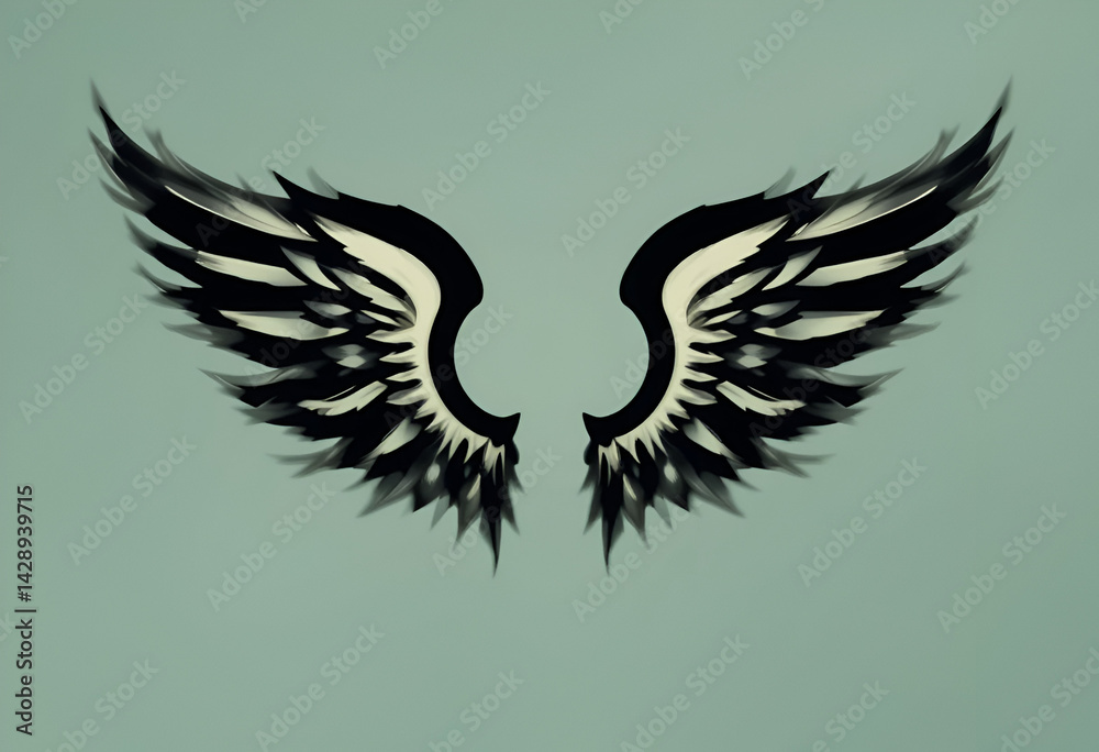 Obraz premium wings as logo