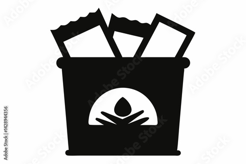 Trail Snack Pack Silhouette Vector Illustration