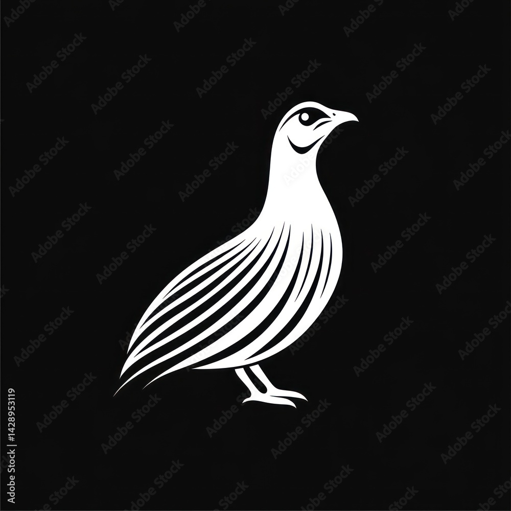Fototapeta premium Quail Bird Logo