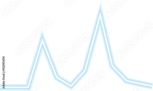 Chart showing a consistent downward trajectory forming a negative trend.