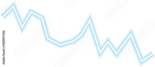 Smoothly curving line structure presenting balanced fluctuations in data visualization.