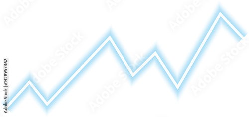 Trend line showing overall market behavior with fluctuations in stock values over time.