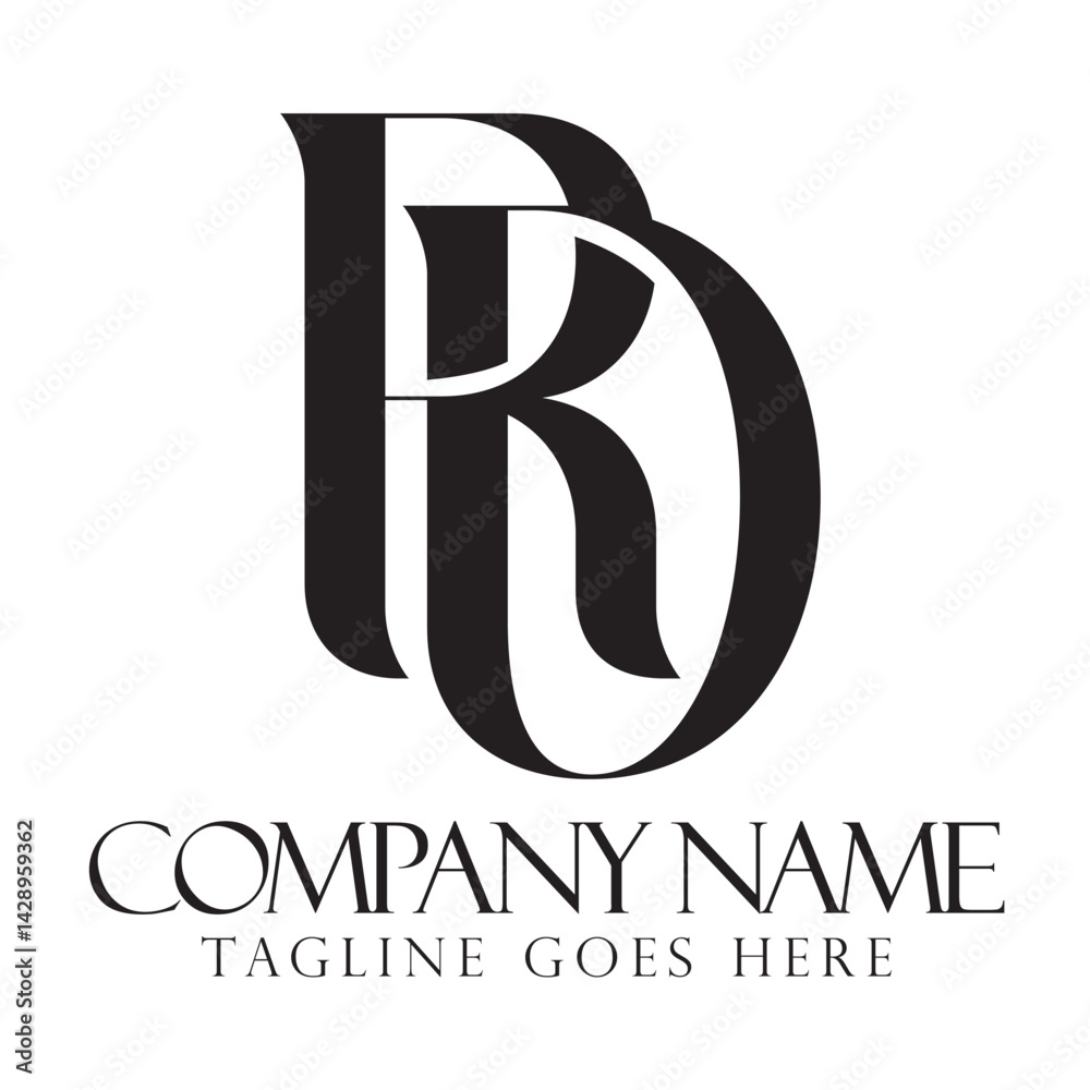 Initial RD or DR creative, modern, and elegant vector logo design templates for a luxury business