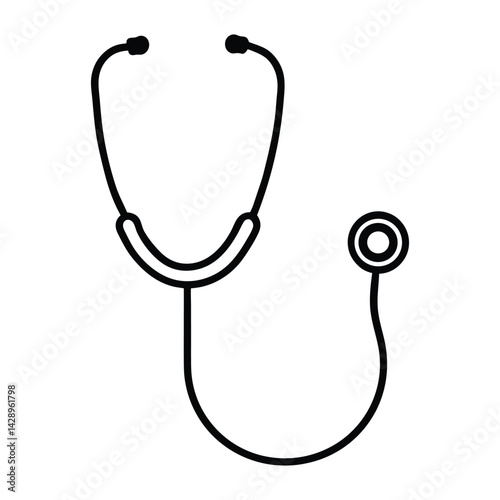 stethoscope isolated on white background