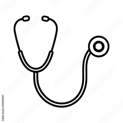 stethoscope isolated on white background