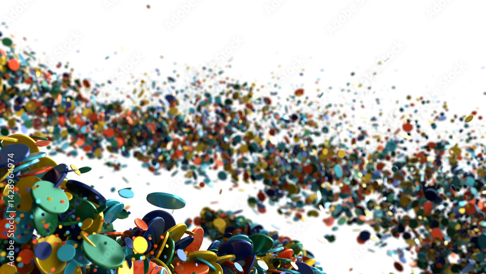 Obraz premium Abstract Colorful 3D Circles