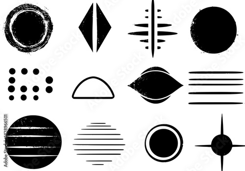 Elegant exploration of abstract shapes in a modern design composition highlighting contrast and texture