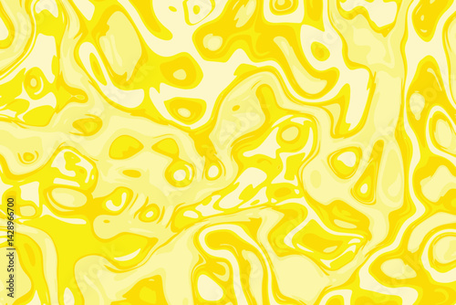Swirling yellows and creams creating an organic flowing abstract design
