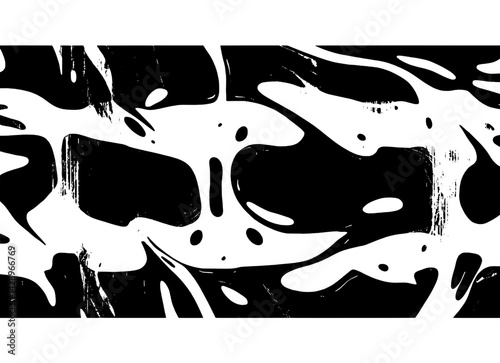Abstract black and white patterns evoke emotions and depth in a new artistic expression