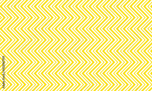 Zigzag of sunny yellow and white in a vibrant eyecatching pattern