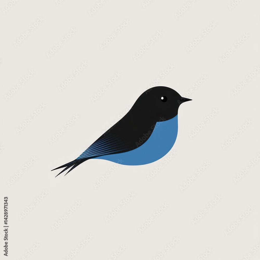 Obraz premium Blue Bird Icon