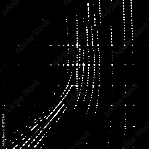 Dynamic light trails create an abstract pattern in a dark environment, evoking a sense of movement and energy at night