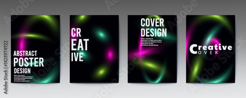 abstract poster design, Artworks, posters inspired postmodern of vector abstract dynamic symbols with bold geometric shapes, useful for web background, poster art design, magazine