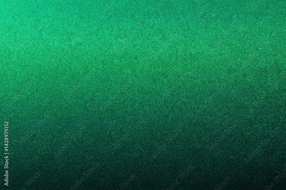 Gradient Background in Shades of Green, noise texture effect, large banner copy space ,abstract noise texture banner