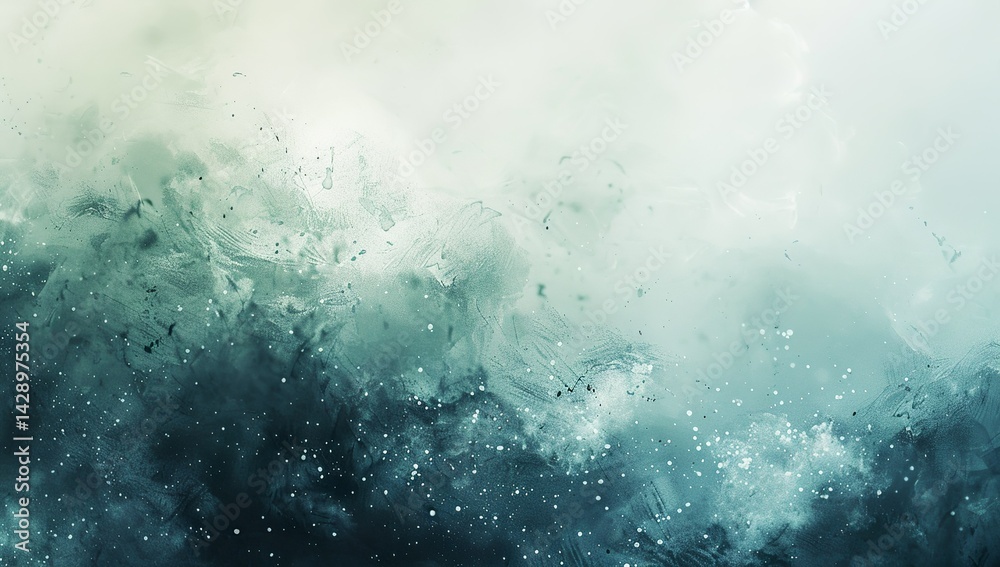 Abstract Misty Blue and White Watercolor Texture Abstract Misty Blue and White Watercolor Texture