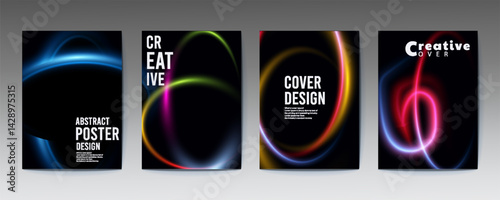 abstract poster design, Artworks, posters inspired postmodern of vector abstract dynamic symbols with bold geometric shapes, useful for web background, poster art design, magazine