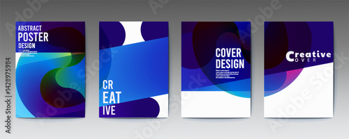 abstract poster design, Artworks, posters inspired postmodern of vector abstract dynamic symbols with bold geometric shapes, useful for web background, poster art design, magazine
