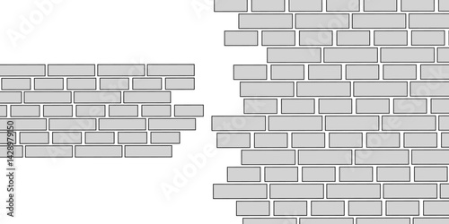Grey brick wall background. grey stone brick wall seamless background. Seamless Texture Pattern of a Brick Wall. grey bricks wall 3d illustration. Brick wall Texture. wall stone texture background.