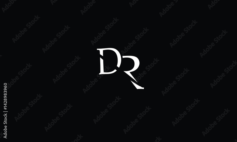 Obraz premium DR,RD,D,R abstract, letters, logo, monogram, style, symbols, ambitions, icons, 