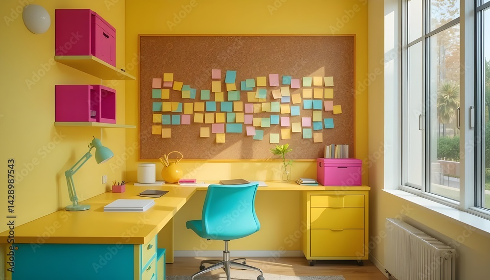 Fototapeta premium Colorful Creativity Corner