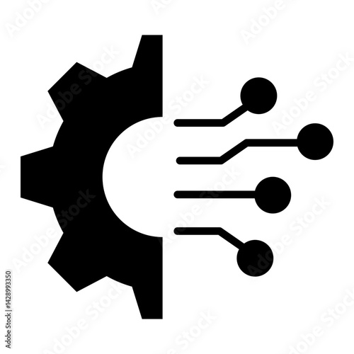 Data Integration Glyph Icon