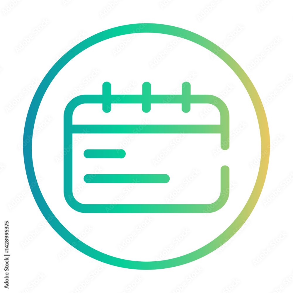 date Line Gradient Icon date Line Gradient Icon