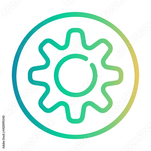 settings Line Gradient Icon