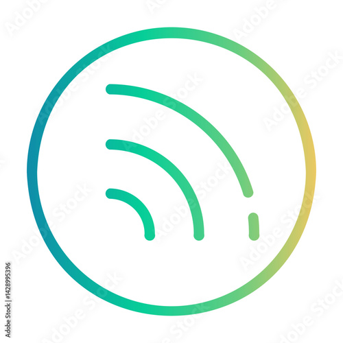 hotspot Line Gradient Icon