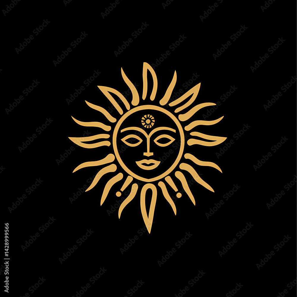 abstract sun illustration abstract sun illustration